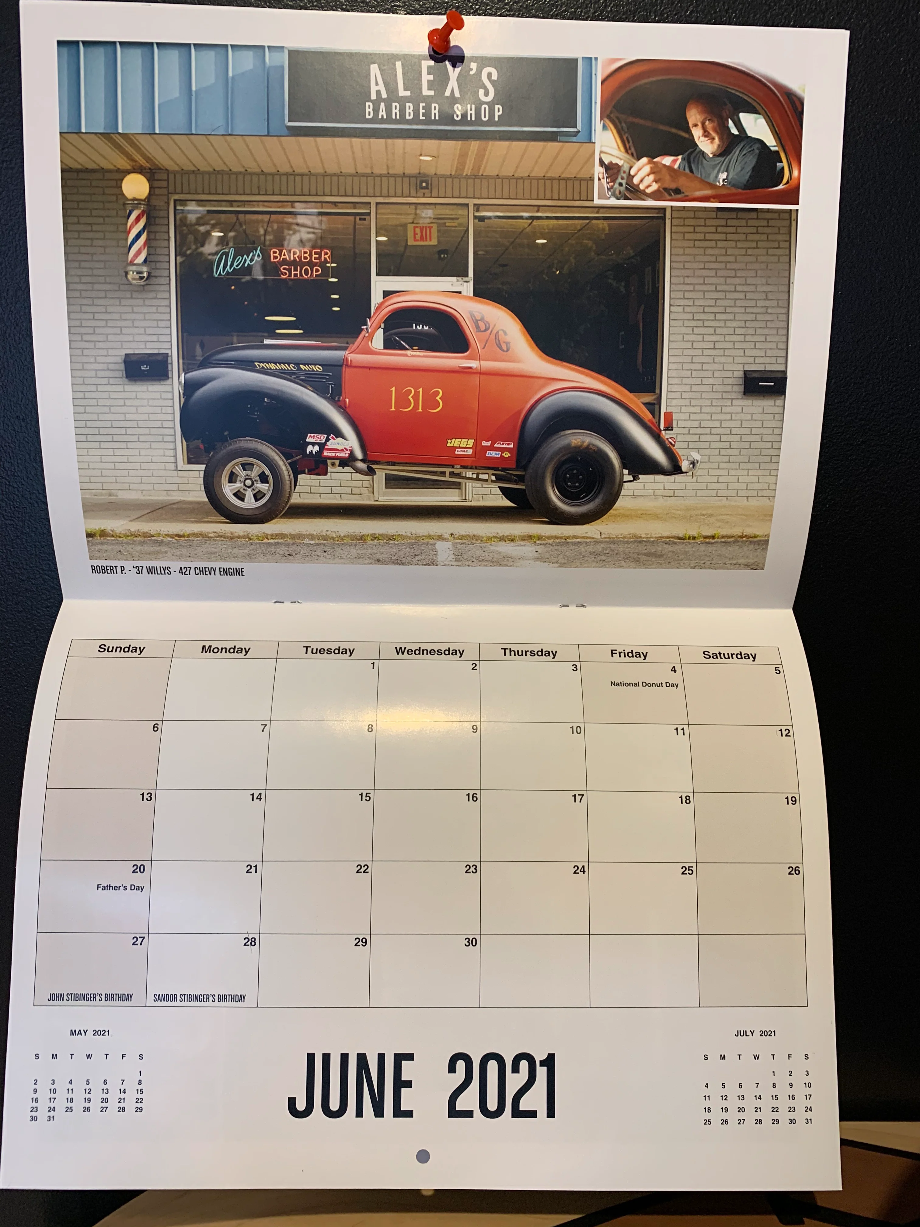 Alex's Barber Shop 2021 Client & Car Calendar - Image 4